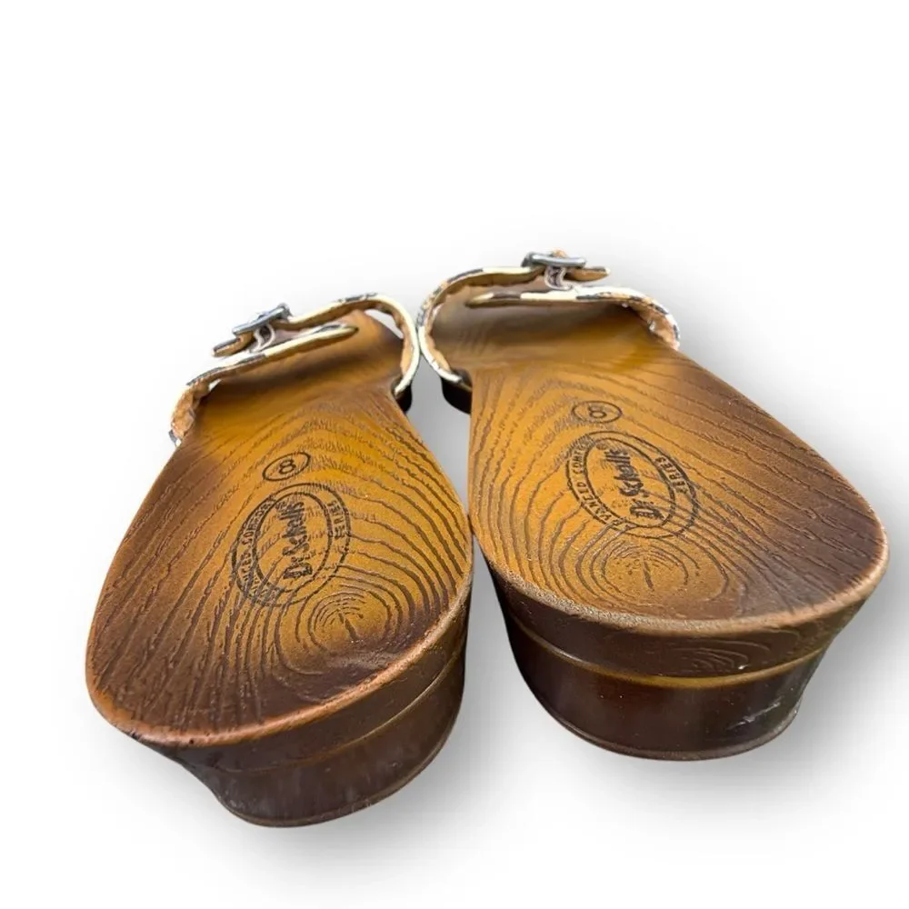 Dr. Scholl's Advanced Comfort Leopart Print Animal Faux Wood Sandals size 8 - Picture 8 of 12